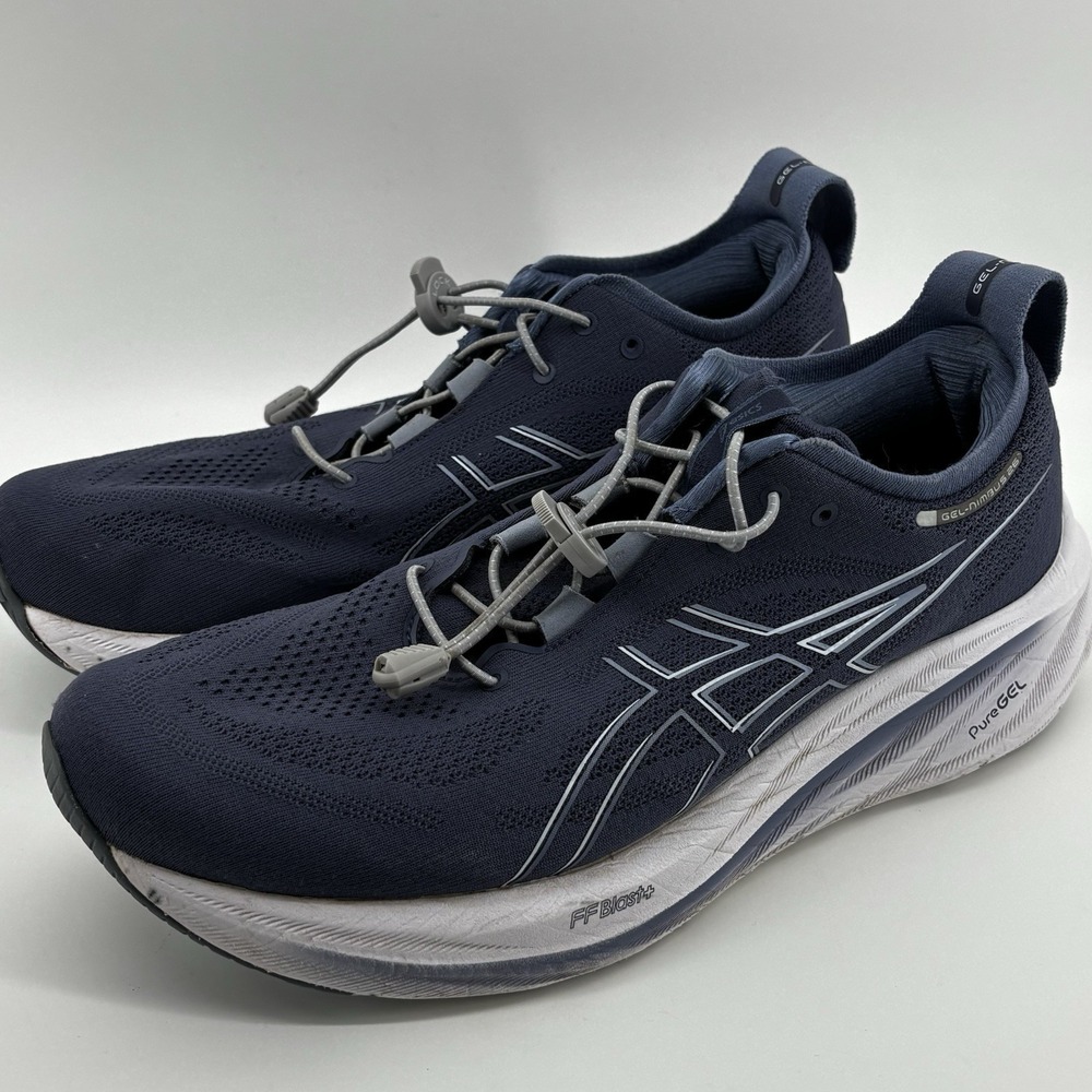 ASICS GEL-Nimbus 26 Shoes Mens Size 11.5 Blue Mesh Running Sneakers 1011B794